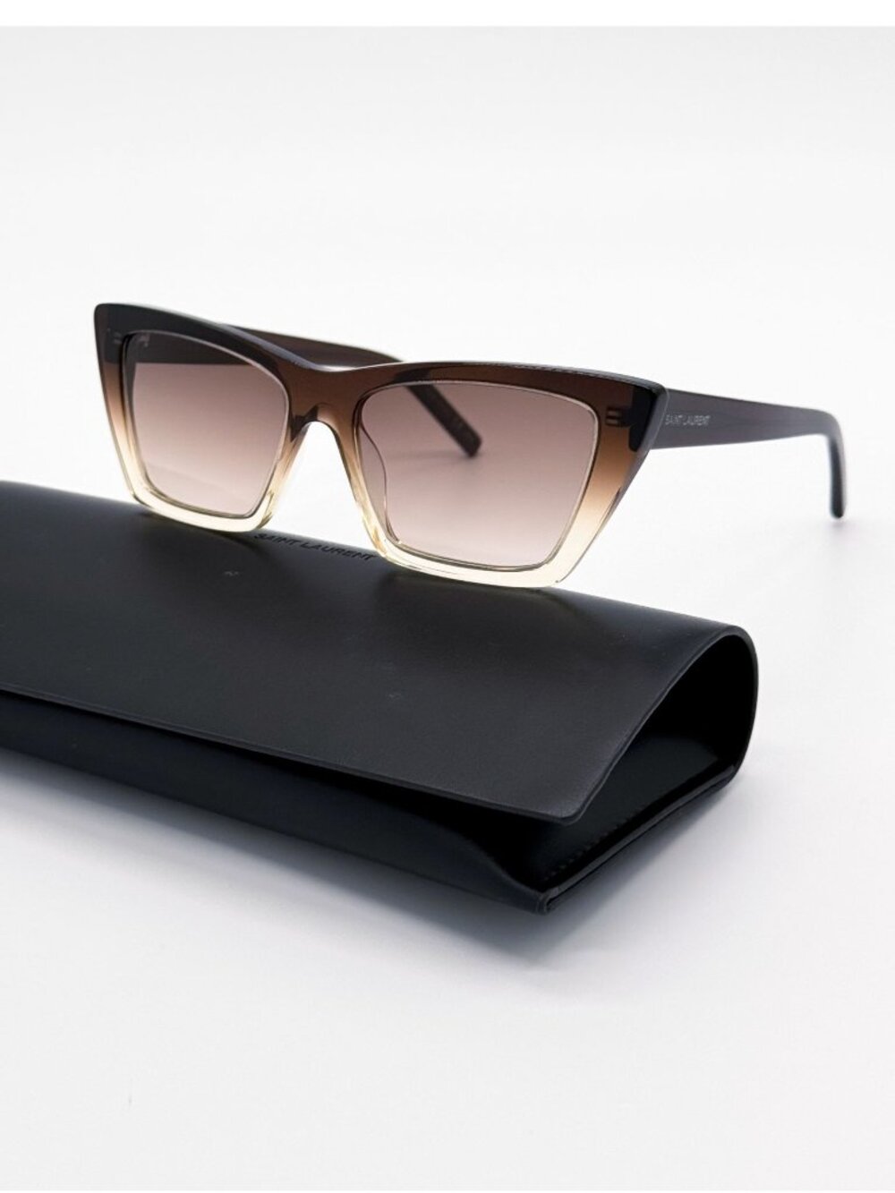 New Saint Laurent SL276 019 Brown Gradient Cat Eye Women Sunglasses